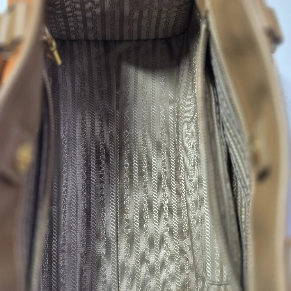 Prada Orange and Tan Women's Bag - Picture 7 of 11